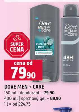 DOVE MEN + CARE 150 ml deodorant 400 ml sprchový gel