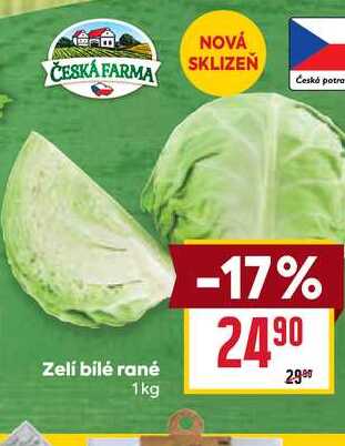 Zelí bílé rané 1kg