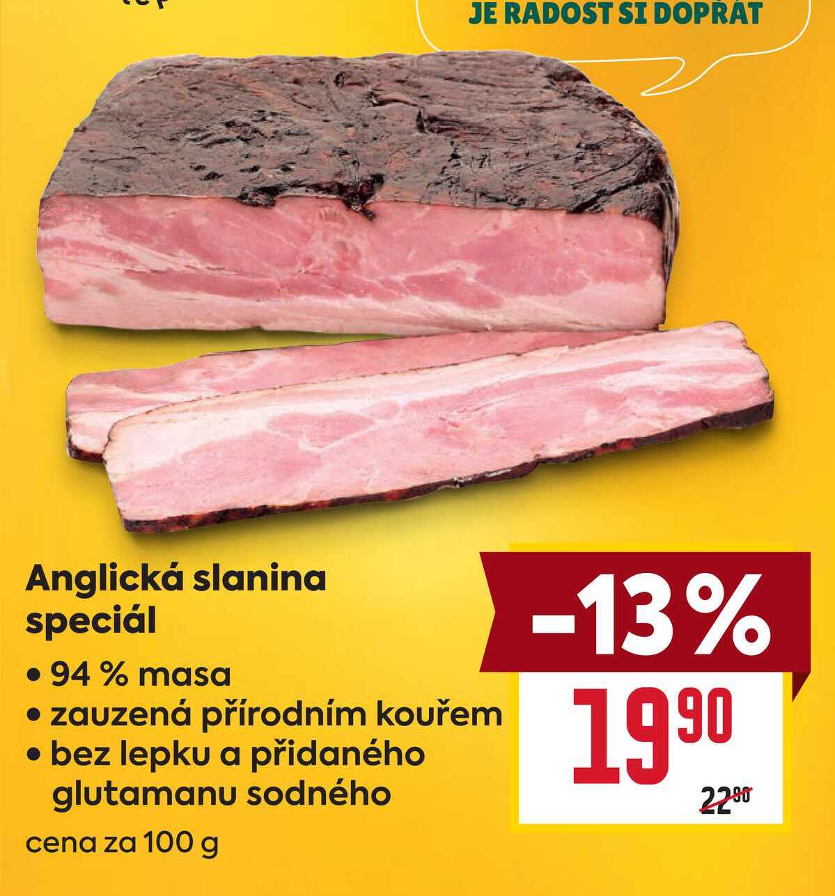 Anglická slanina speciál 100g