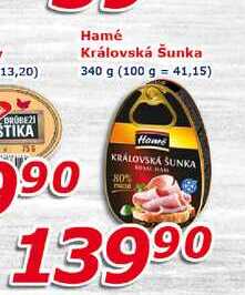 Hamé Královská šunka 340 g