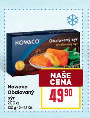 Nowaco Obalovaný sýr 200g