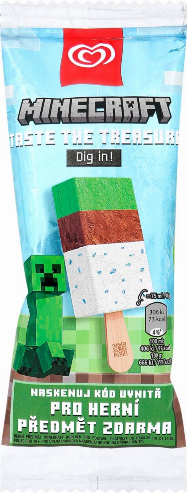 Minecraft Vanilková zmrzlina v polevě