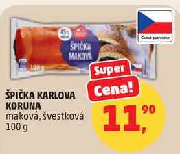 ŠPIČKA KARLOVA KORUNA maková, švestková, 100 g  