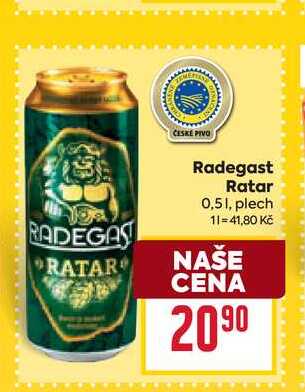 Radegast Ratar 0,51, plech