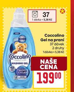 Coccolino Gel na praní 37 dávek
