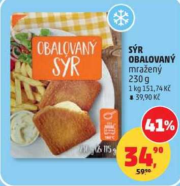 SÝR OBALOVANÝ mražený, 230 g