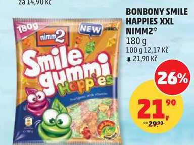 BONBONY SMILE HAPPIES XXL NIMM2, 180 g
