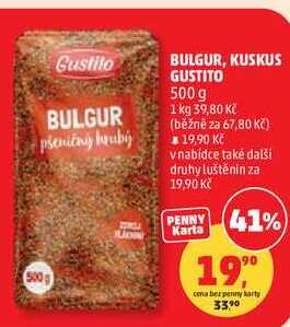 BULGUR, KUSKUS GUSTITO, 500 g