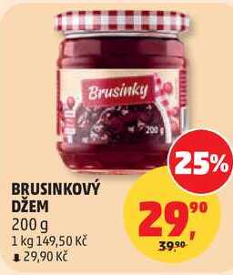 BRUSINKOVÝ DŽEM, 200 g 