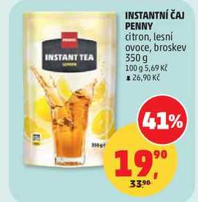 INSTANTNÍ ČAJ PENNY citron, lesní ovoce, broskev, 350 g