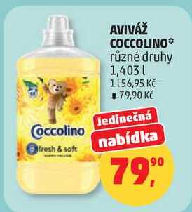 AVIVÁŽ COCCOLINO různé druhy, 1,403 l