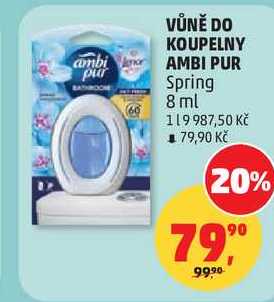 VŮNĚ DO KOUPELNY AMBI PUR Spring, 8 ml