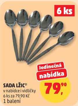 SADA LŽIC 6 ks, 1 balení