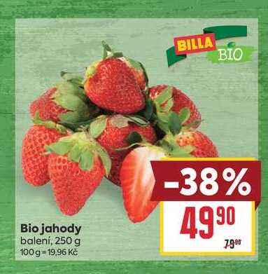 Bio jahody balení, 250 g
