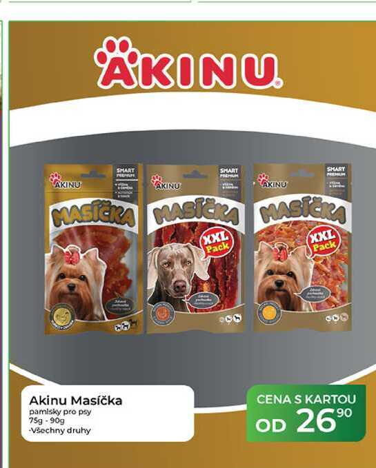Akinu Masíčka pamlsky pro psy 75g-90 g