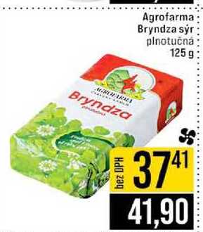 Agrofarma Bryndza sýr plnotučná 125 g