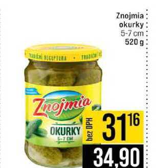Znojmia okurky 5-7 cm 520 g