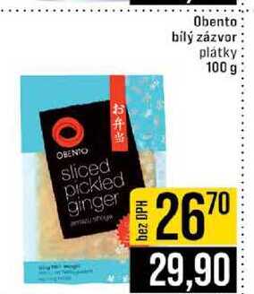 Obento bilý zázvor plátky 100 g