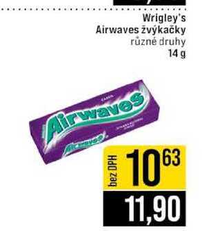 Wrigley's Airwaves žvýkačky různé druhy 14 g 