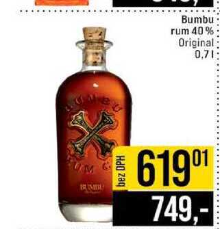 Bumbu rum 40% Original 0,7l 