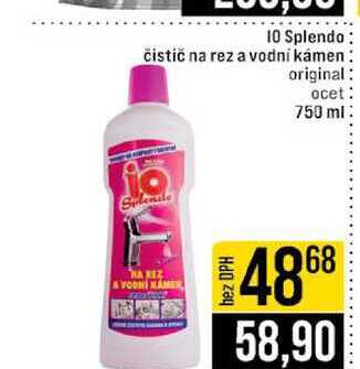 io Splendo čistič na rez a vodní kámen original ocet 750 ml