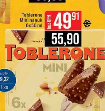 Toblerone Mini nanuk 6x50 ml