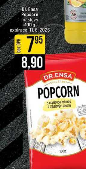 Dr. Ensa Popcorn máslový 100 g 