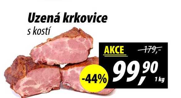 Uzená krkovice s kostí, 1 kg
