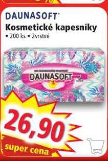 DAUNASOFT Kosmetické kapesníky, 200 ks