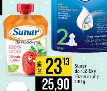 Sunar do ručičky různé druhy 100 g 