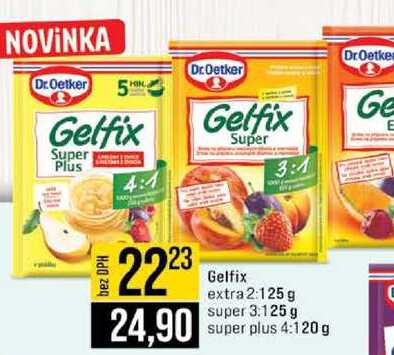 Gelfix extra 2:125g super 3.125 g 24,90 Super plus 4:120g 