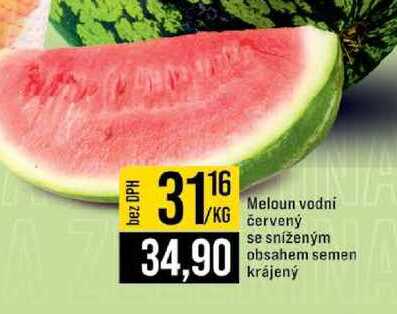 Meloun vodni se sníženým obsahem semen krájený 1kg