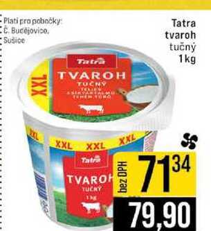 Tatra tvaroh Tatra tučný 1kg
