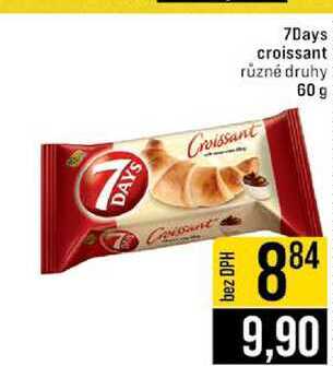 7Days croissant různé druhy 60 g