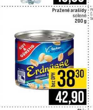 Pražené arašídy solené 200g