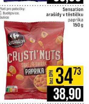 Sensation arašídy v těstíčku paprika 150 g 