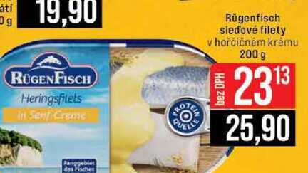 Rügenfisch sledové filety v hořčičném krému 200 g 