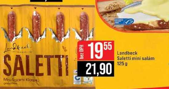 Landbeck Saletti mini salám 125 g