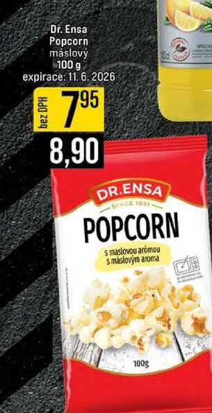 Dr. Ensa Popcorn máslový 100 g