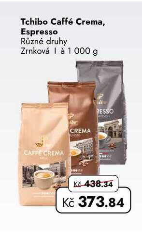 Tchibo Caffé Crema, Espresso Různé druhy Zrnková à 1000 g