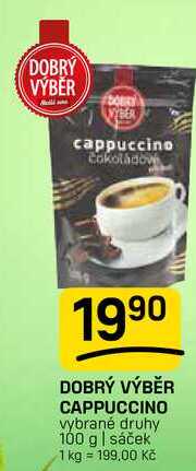 DOBRÝ VÝBĚR CAPPUCCINO vybrané druhy 100 g | sáček