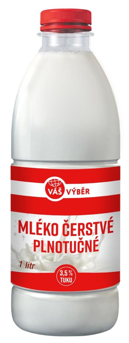 VÁŠ VÝBĚR Mléko čerstvé, 1 l