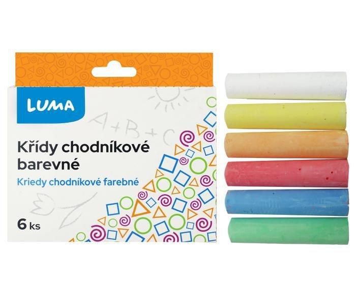 Křídy chodníkové, 6 KS