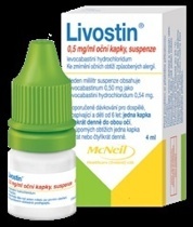LIVOSTIN 0,5 mg/ml oční kapky, suspenze