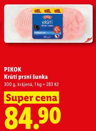 PIKOK Krůtí prsní šunka, 300 g