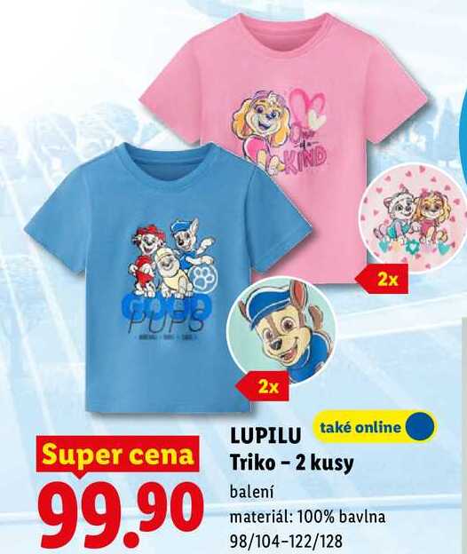 LUPILU Triko - 2 kusy