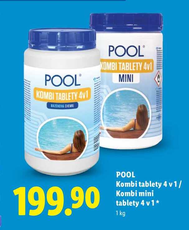 POOL Kombi tablety 4 v 1/Kombi mini tablety 4 v 1, 1 kg 