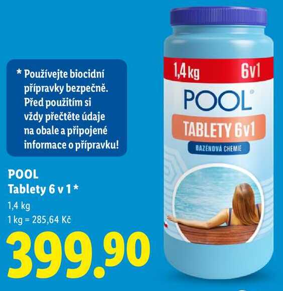 POOL Tablety 6 v 1, 1,4 kg