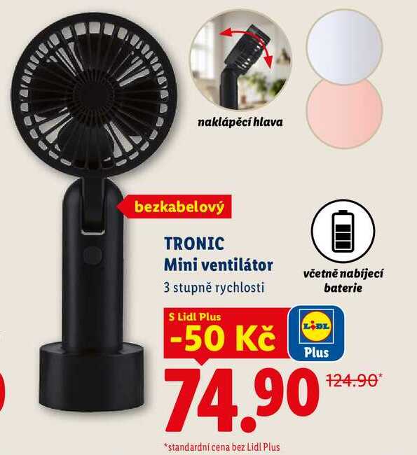 TRONIC Mini ventilátor