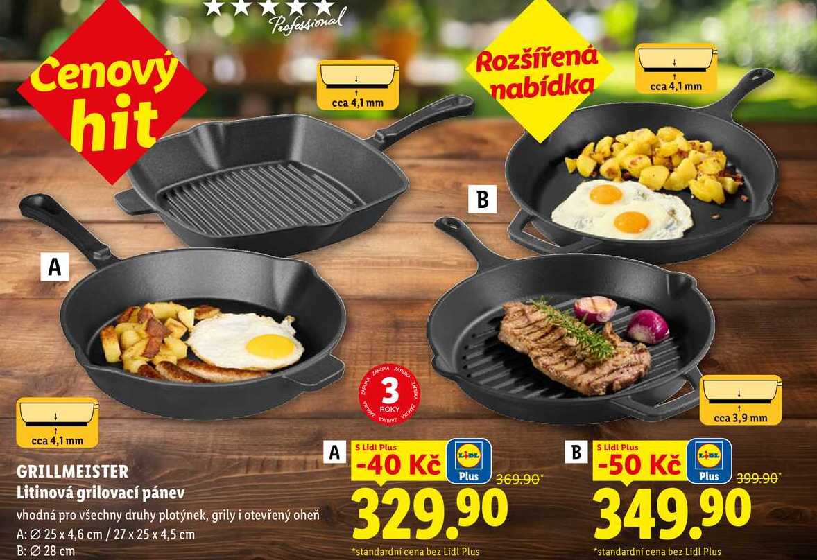 GRILLMEISTER Litinová grilovací pánev 